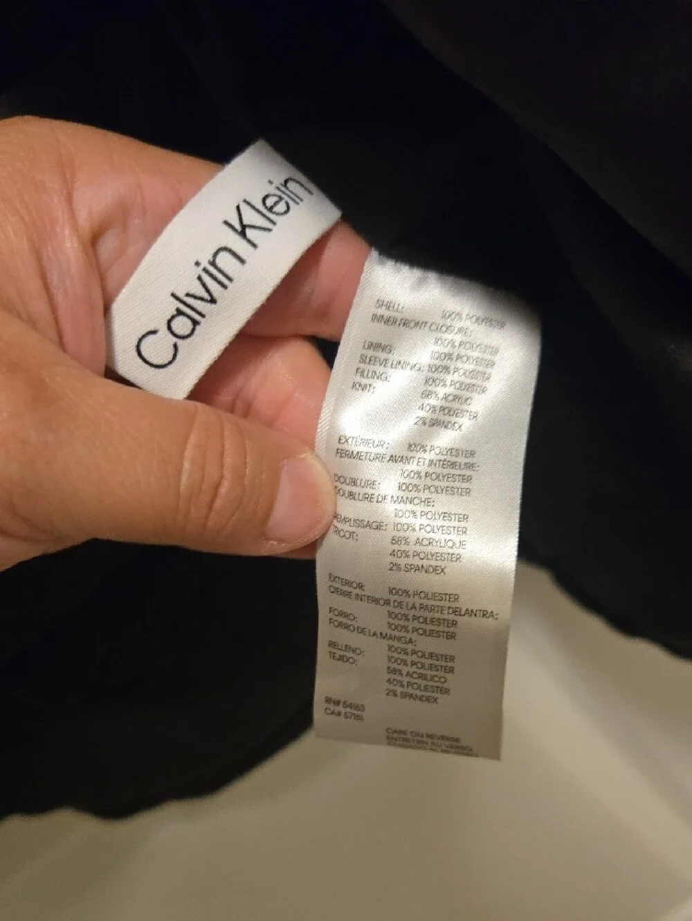 Calvin Klein Black Quilted Puffer Jacket